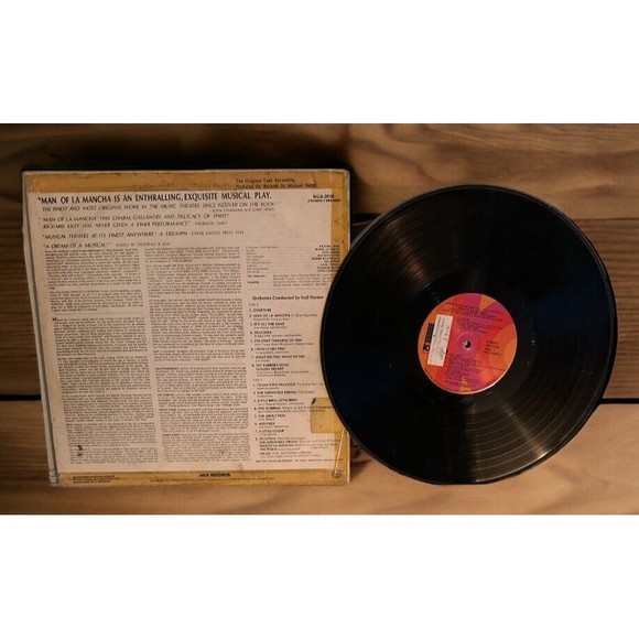 Man of La Mancha Original Cast Record 33RPM 12" Vintage Vinyl LP 1965 - Picture 2 of 2